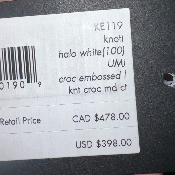 New with Tags Kate Spade Knott Croc-Embossed Medium Crossbody Tote - Picture 8 of 8